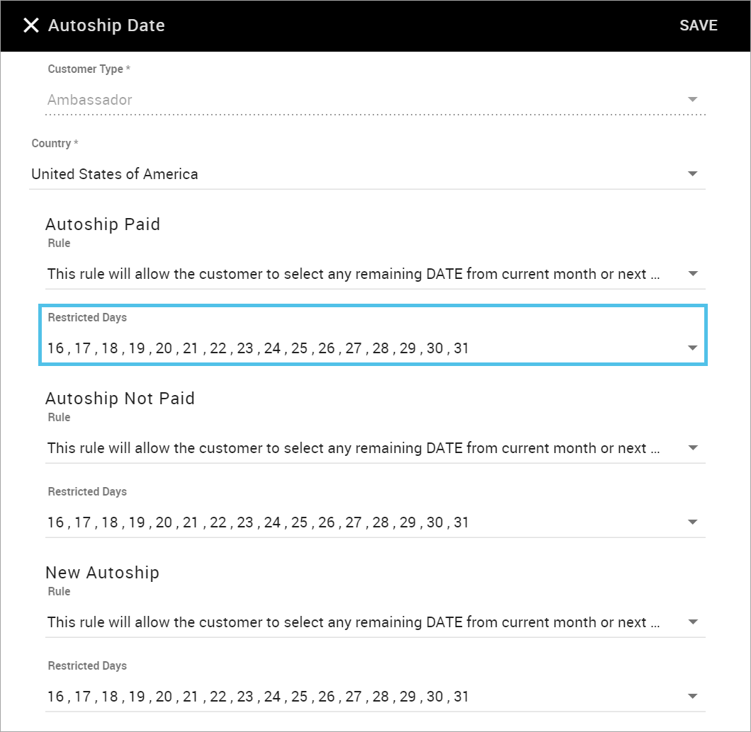 Configuring AutoShip Date Rules For Web Office Help Center